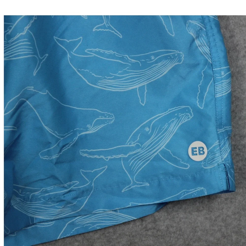 Eddie Bauer 2XL Mens Whale SPF 50+  Blue Volley‎ Swim Trunk